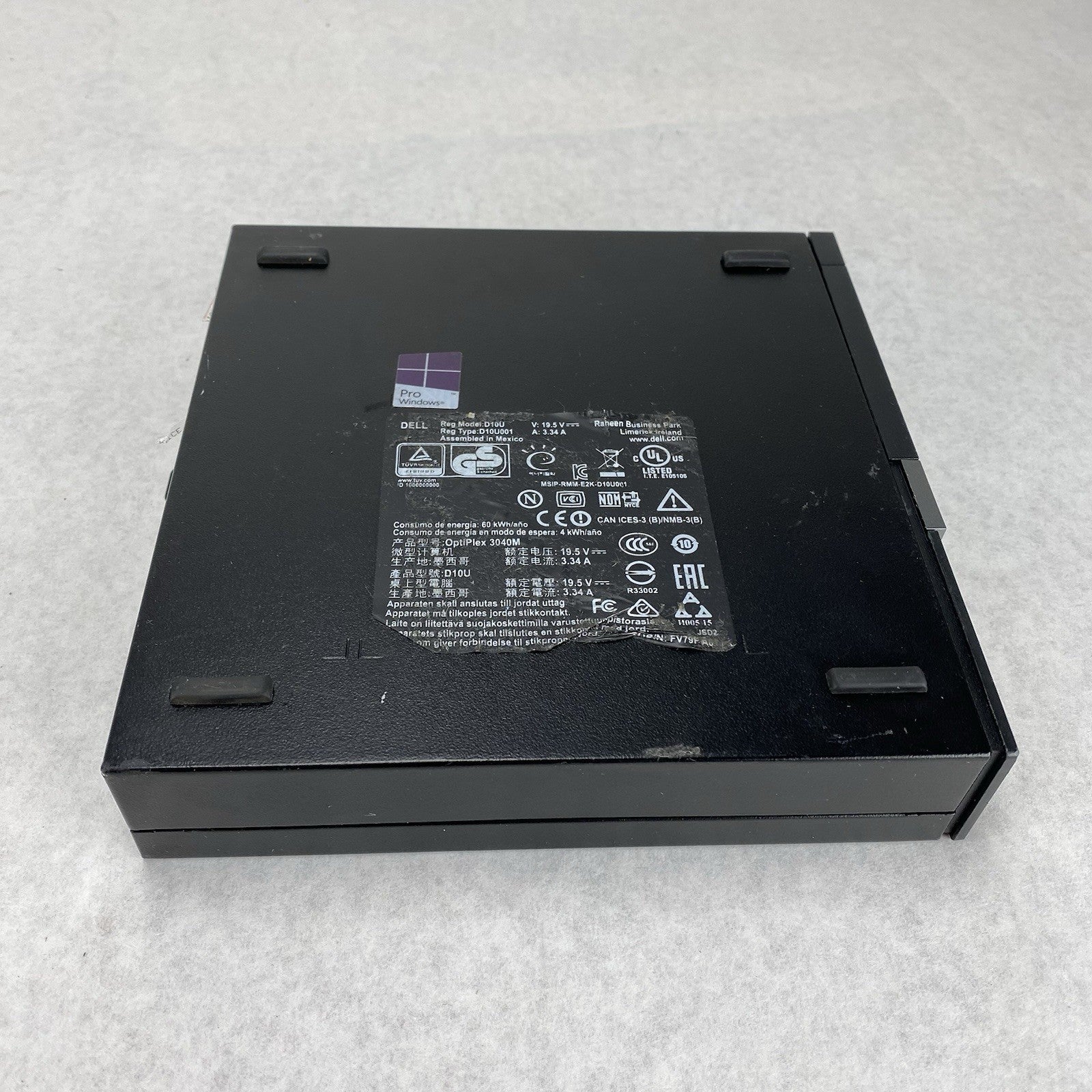 Dell OptiPlex 3040 Micro Intel Core i3-6100T 3.2GHz 8GB RAM No HDD OS Power Cord