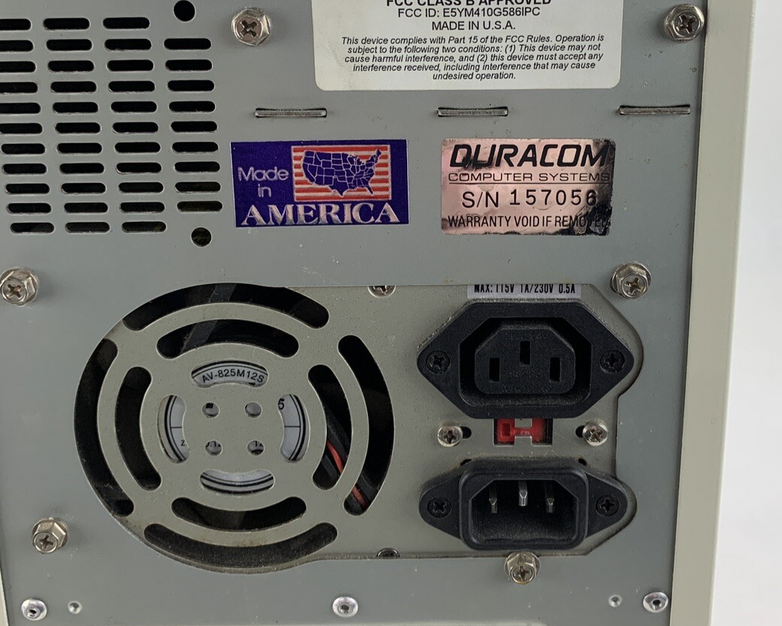 Duracom MiniPro 586 G586-IPC Deskop Pentium 133 MHz 16 MB Ram No HDD No OS