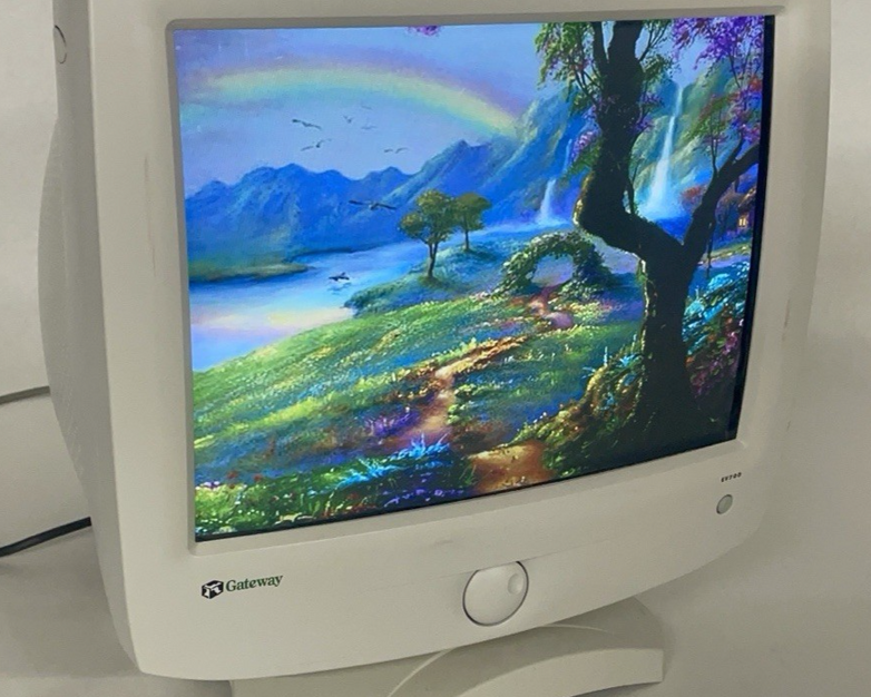 Gateway EV700  Computer Monitor Tested No Power Cord No VGA