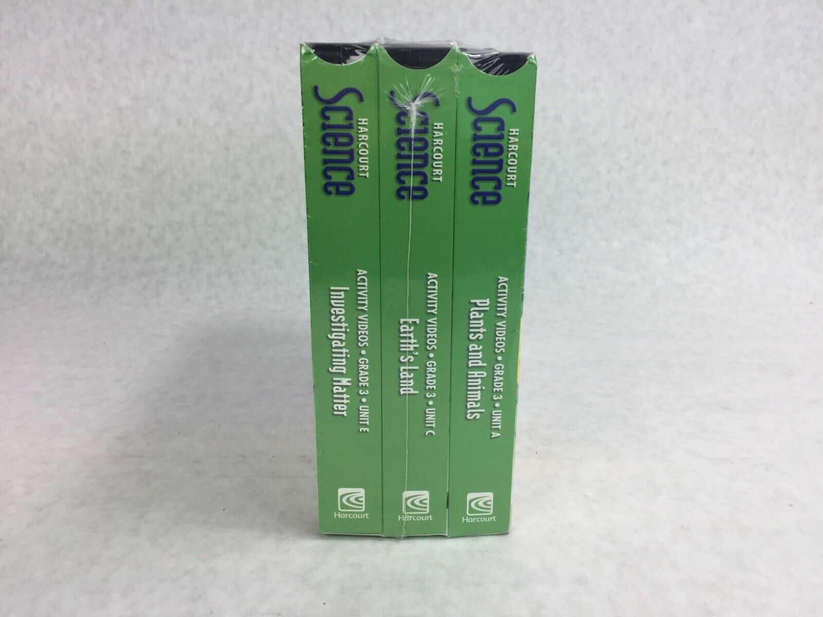 Harcourt Science Activity Videos Grade 3 Units A-F  Factory Sealed   6 VHS Tapes