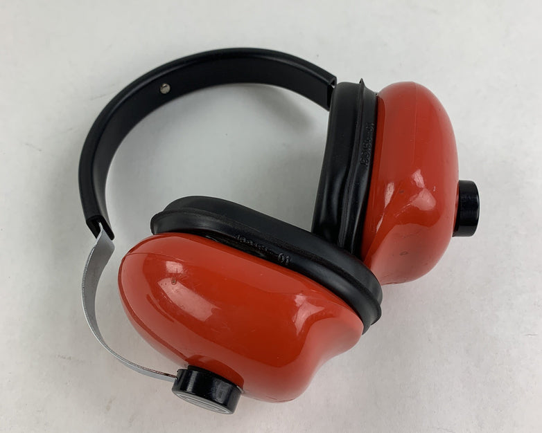 David Clark Company 310S Protective Headgear 12489G-02 Red Vintage