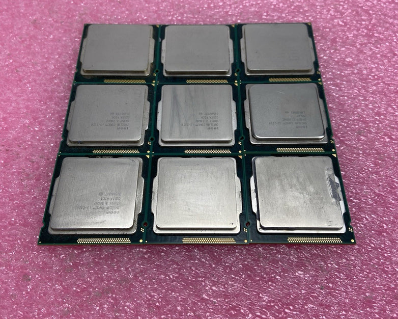 Lot of 9 Intel Core i32120 SR05Y 3.3GHz Desktop Processor