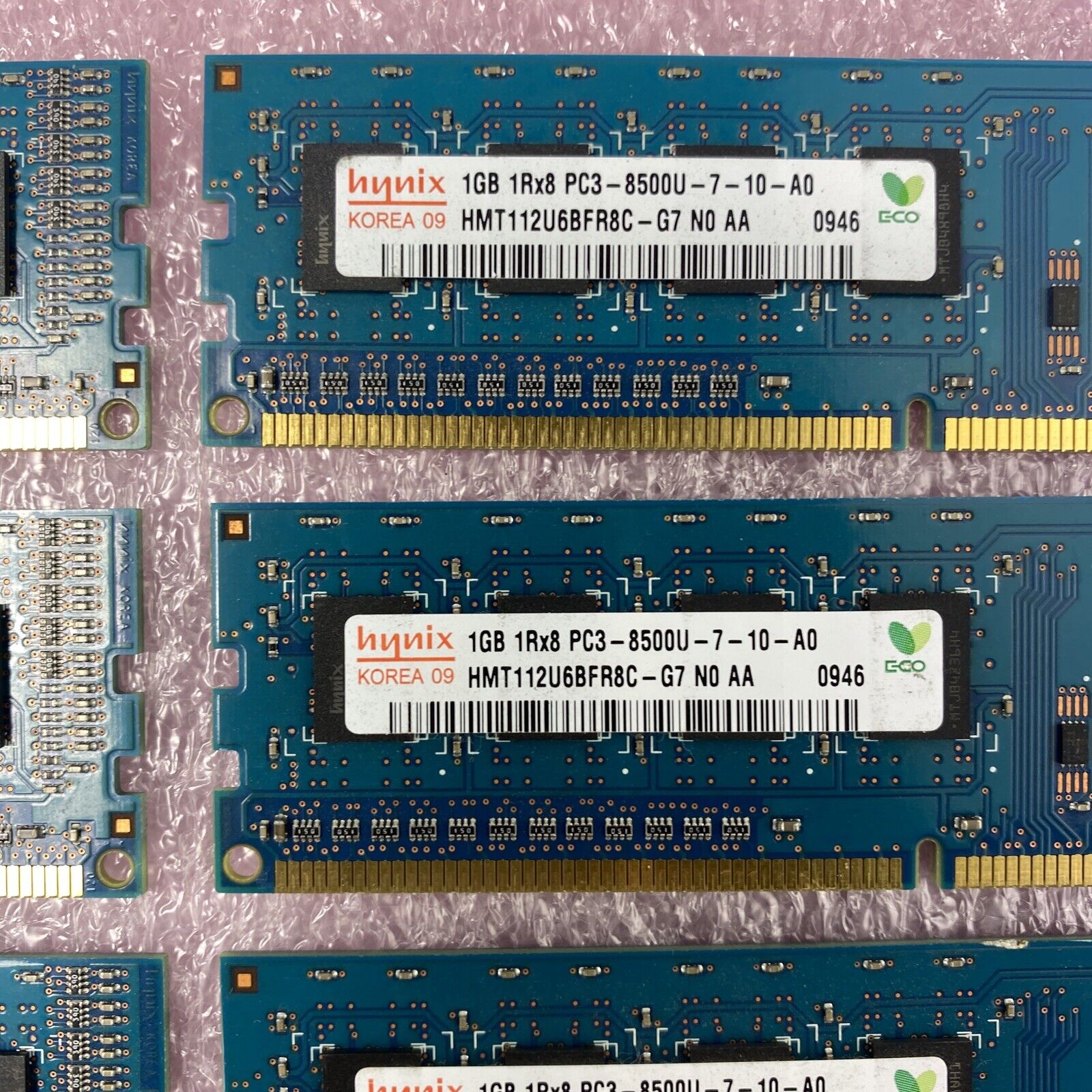 1GB Hynix HMT112U6BFR8C-G7 1Rx8 PC3-8500U DDR3 Non-ECC Desktop RAM (Lot of 10)
