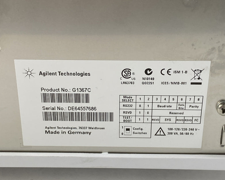 Agilent Technologies G1367C  1200 Series High Performance Autosampler