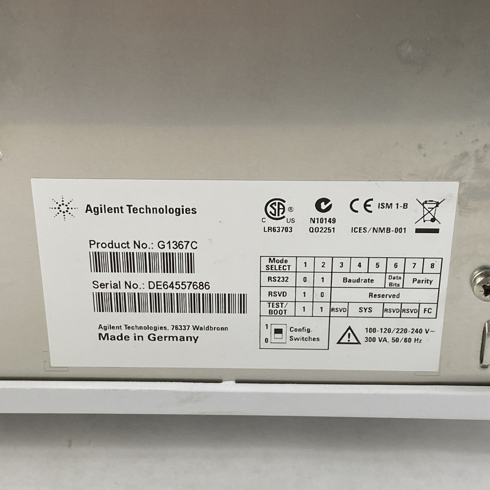 Agilent Technologies G1367C  1200 Series High Performance Autosampler15