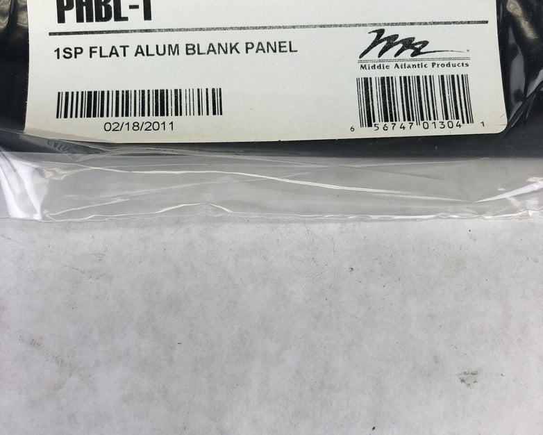 Middle Atlantic Products PHBL-1 1SPFlat Alum Blank Panels (Lot of 3)