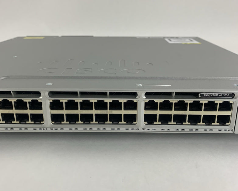 Cisco Catalyst WS-C3850-48U-S V06 48 Port Switch Tested w/C3850-NM-2-10G 2x PSUs