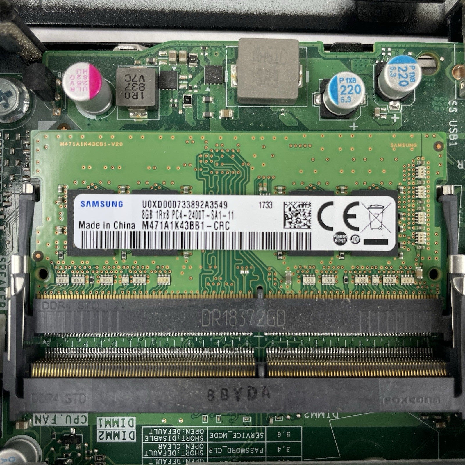 Dell Optiplex 3060 Micro i3-8100T 3.10 GHz 8 GB RAM W/AC No SSD/OS13