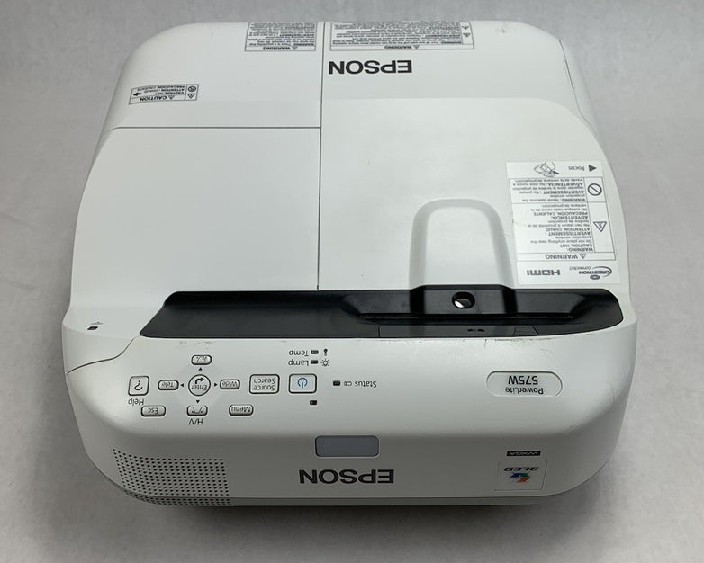 Epson H603A PowerLite 575W LCD Projector No Remote 1514 Lamp Hours