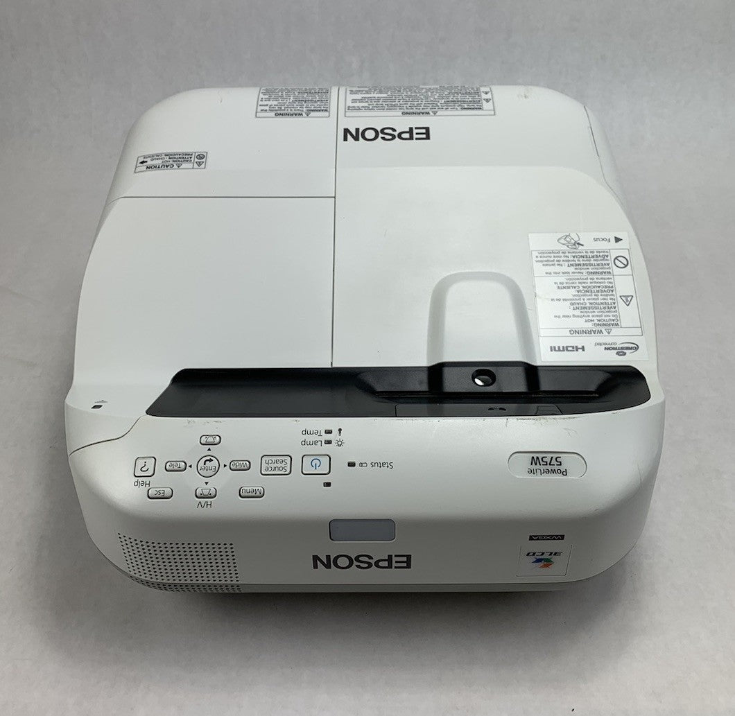 Epson H603A PowerLite 575W LCD Projector No Remote 1514 Lamp Hours