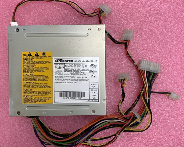 Bestec ATX-250-12E 250W Computer Power Supply
