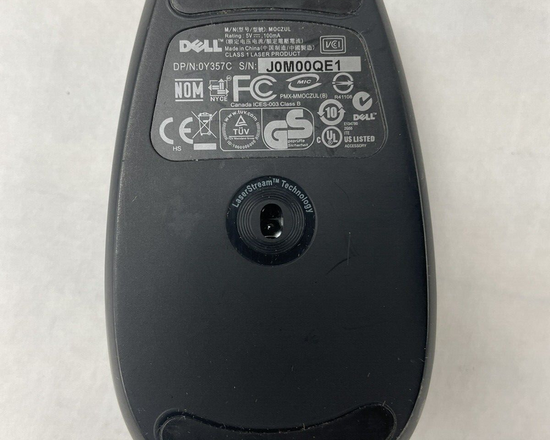 Dell MOCZUL USB Wired Black Laser Scroll Mouse with 6 Buttons Lot of 4