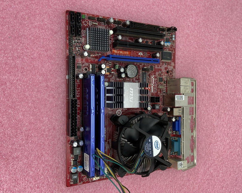 MicroStar MS-7529 Motherboard Intel Celeron E3400 2.6GHz 4GB RAM w/IO Shield