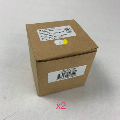 Lot of 2 GM Lighting GMR6-WW-BA Warm White Dimmable LED 3000K