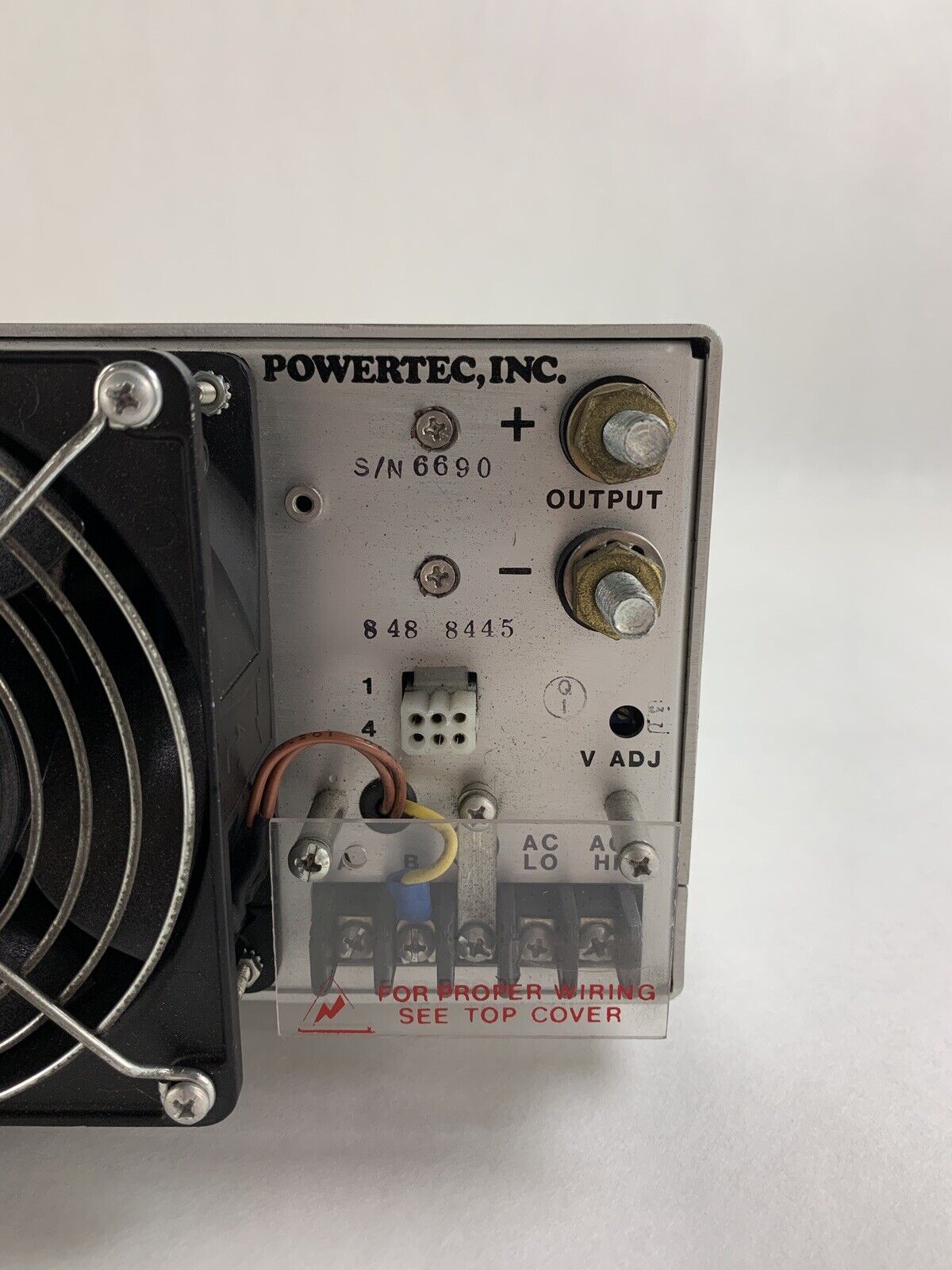 PowerTec DC Power Supply 115-230V 50-60 Hz 1500 VDC 9N5-120-17D Untested