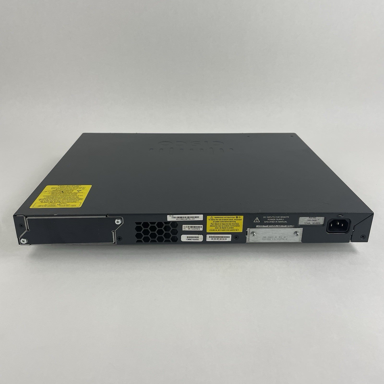Cisco WS-C2960x-48FPS-L V07 48 Port Ethernet Switch Tested and Reset7