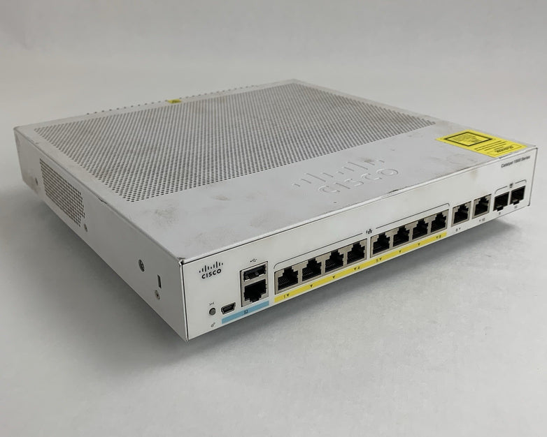 Cisco C1000-8FP-2G-L Catalyst 8-Port PoE+ GbE 2-Port DP Network Switch Tested