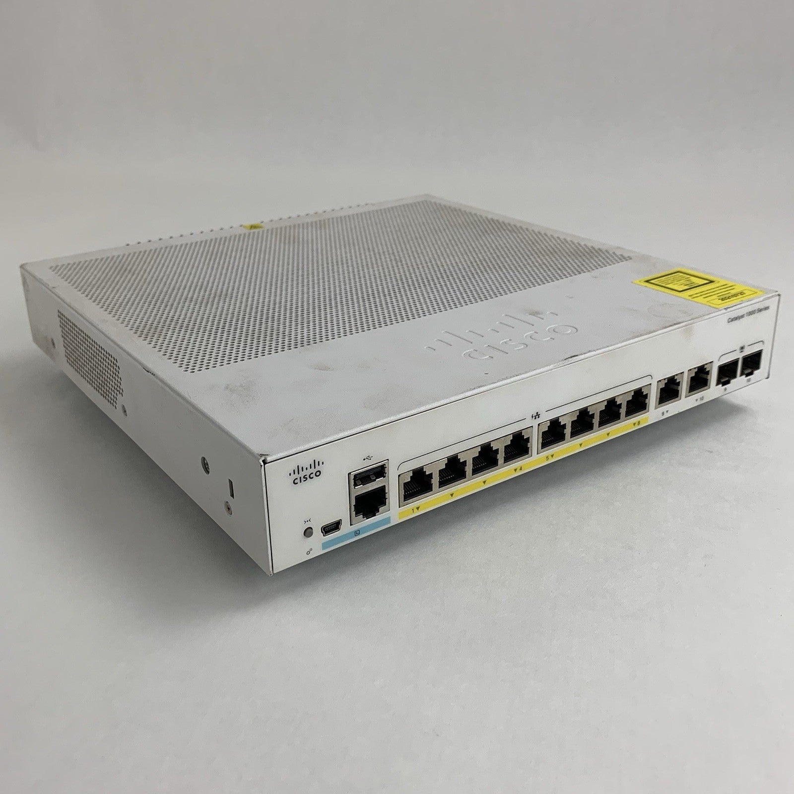 Cisco C1000-8FP-2G-L Catalyst 8-Port PoE+ GbE 2-Port DP Network Switch Tested0