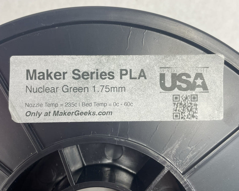 Maker Series PLA Nuclear Green PLA 1.75mm Filament