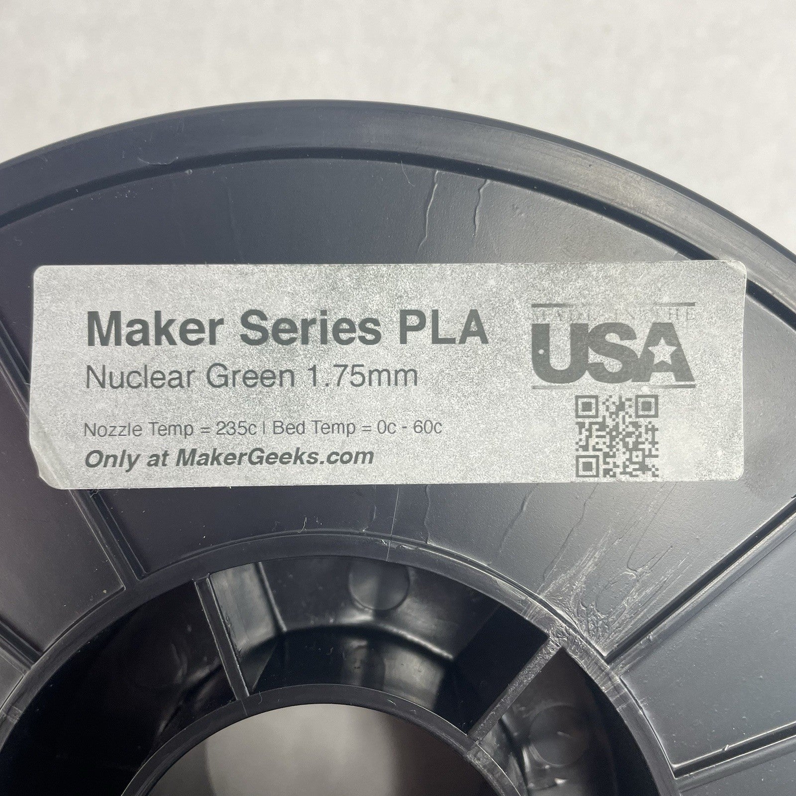 Maker Series PLA Nuclear Green PLA 1.75mm Filament
