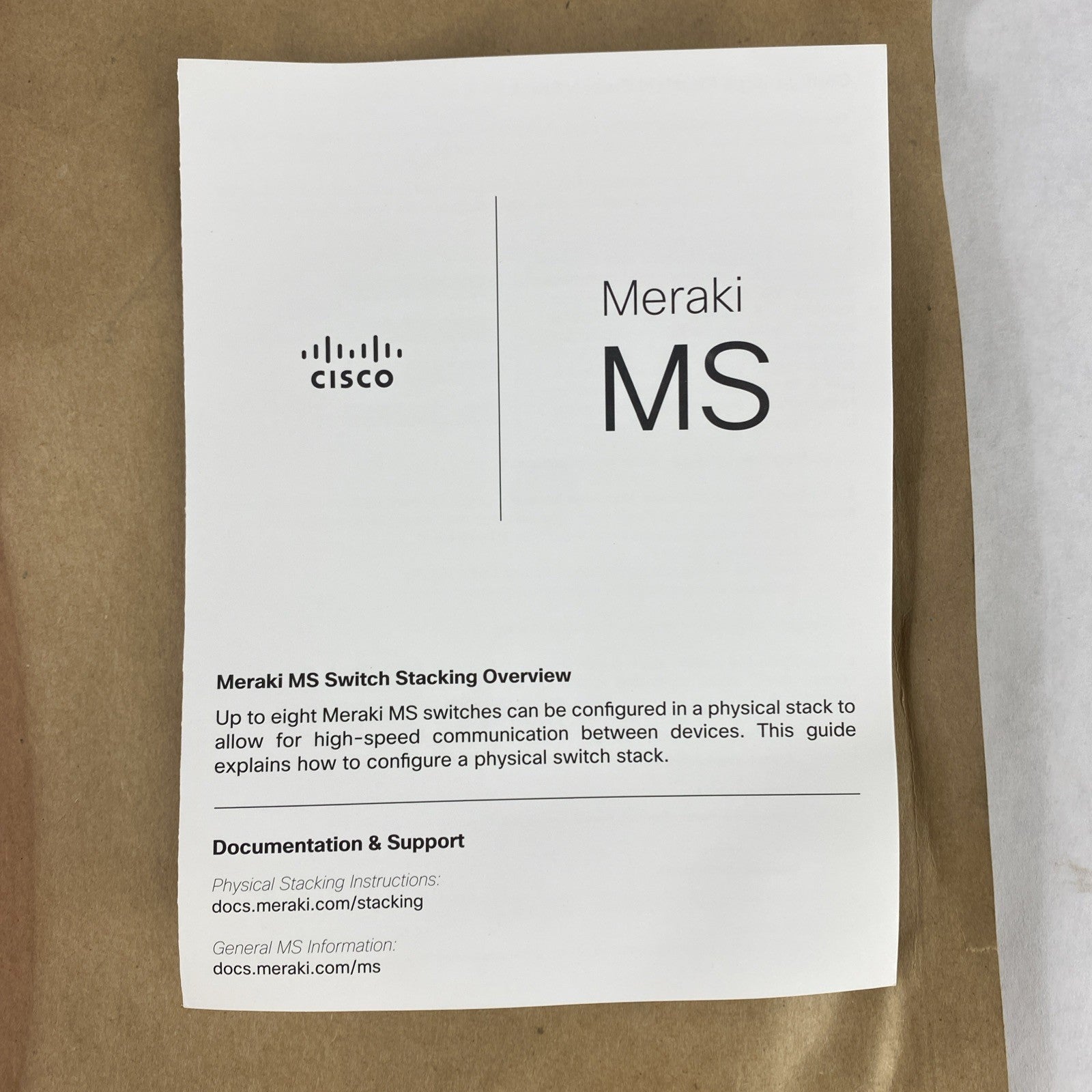 Cisco Meraki Stacking Cable MA-CBL-40G-1M Open Box4