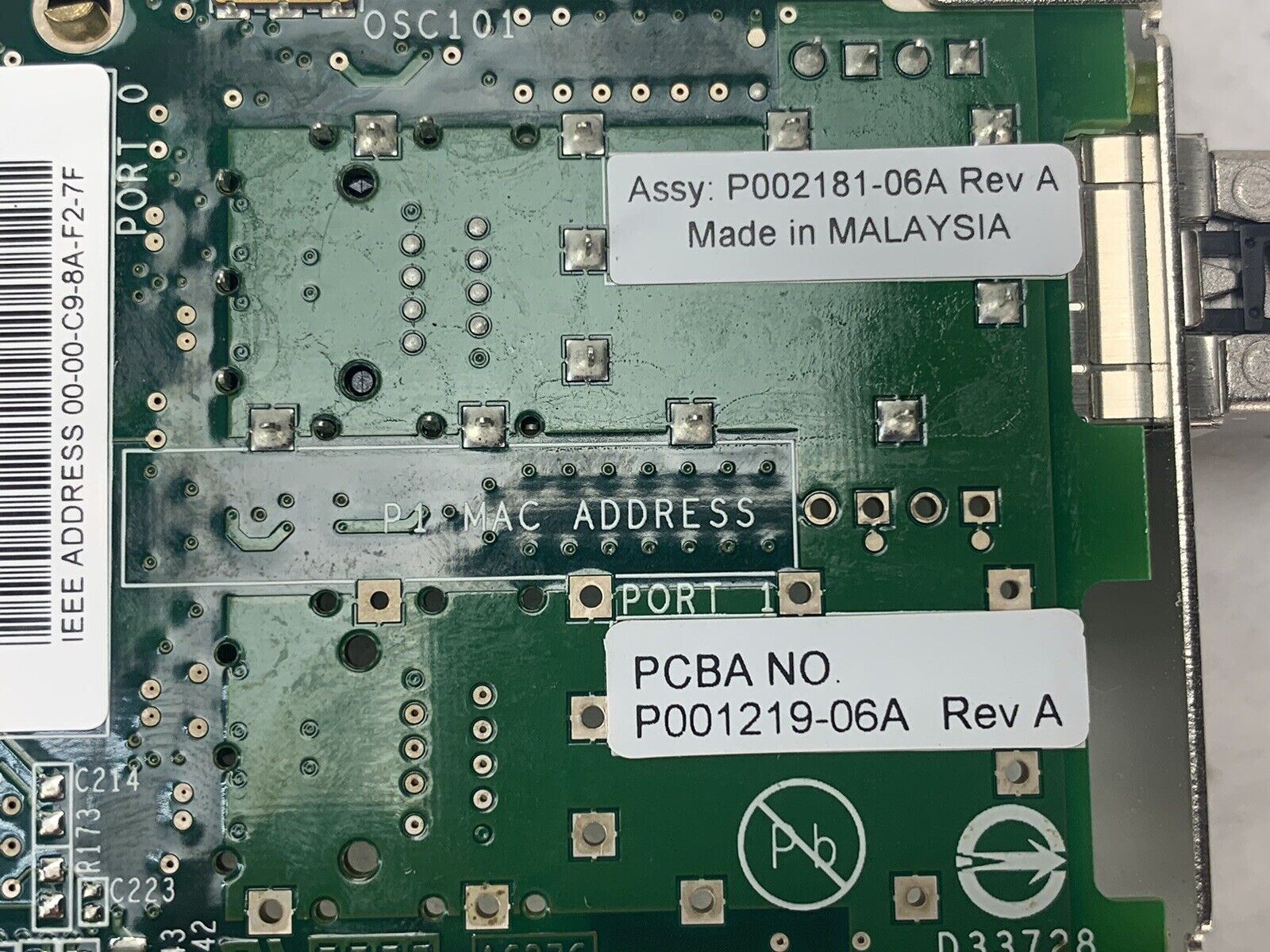 Lot of (2) HP AJ762A 489192-001 AJ762-63002 LPE12000 81E 8GB PCI-E HBA Fiber HiP
