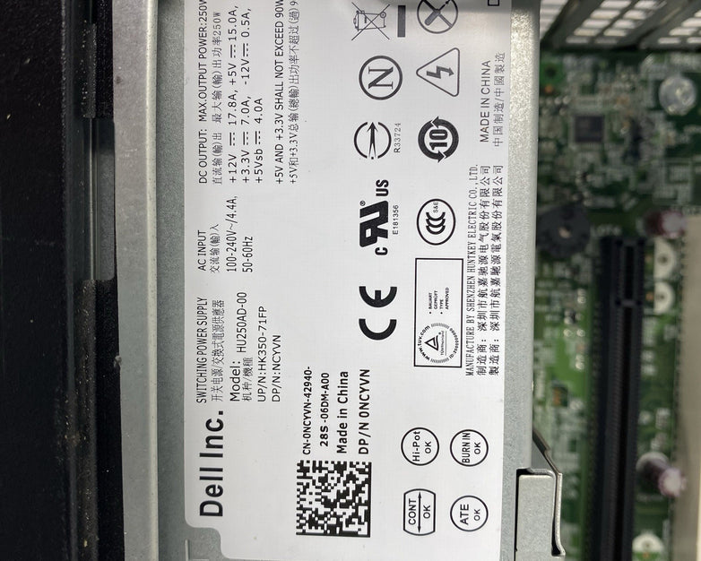 Dell OptiPlex 9010 DT Intel Core i5-3570 3.40GHz 4GB RAM No HDD No OS