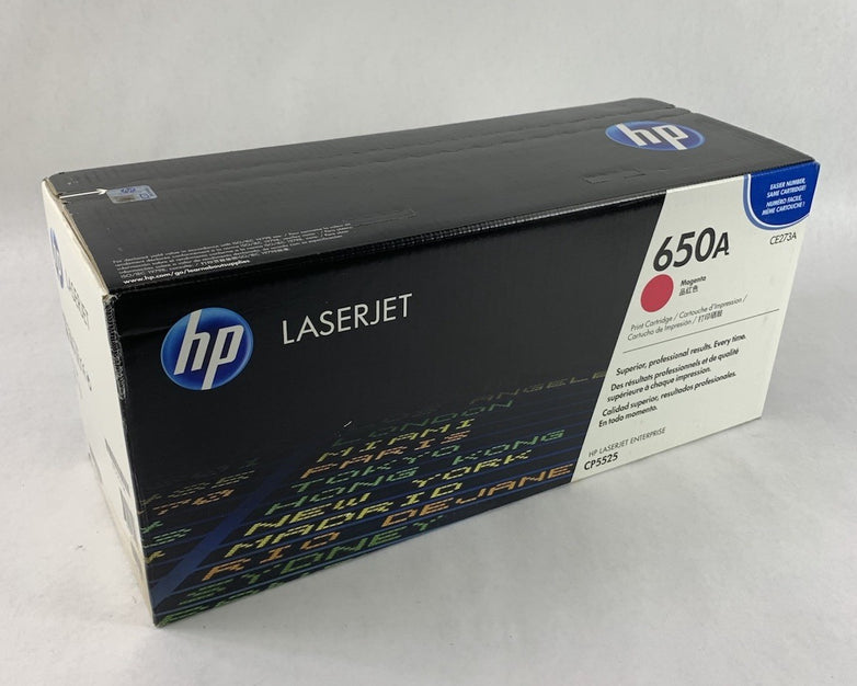 HP LaserJet 650A CE273A Magenta Toner Cartridge Exp: Aug 2014