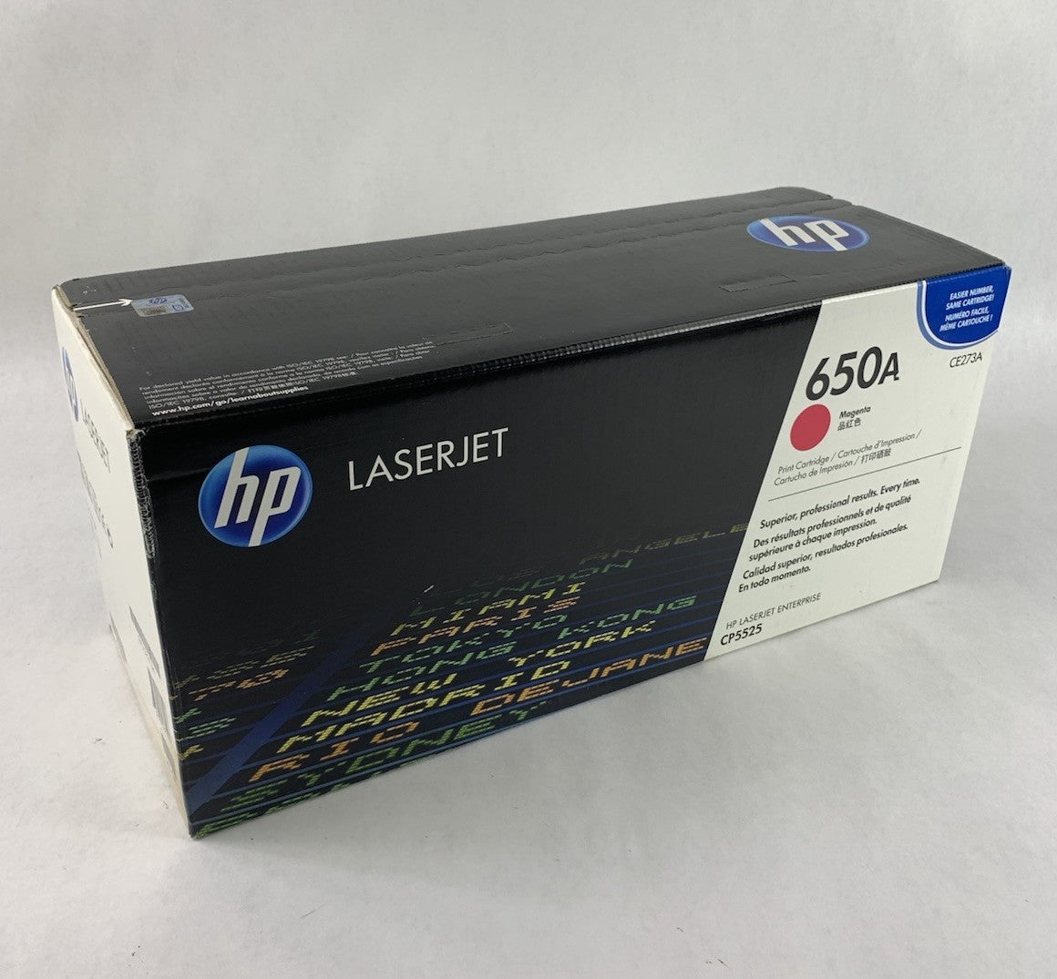 HP LaserJet 650A CE273A Magenta Toner Cartridge Exp: Aug 20140