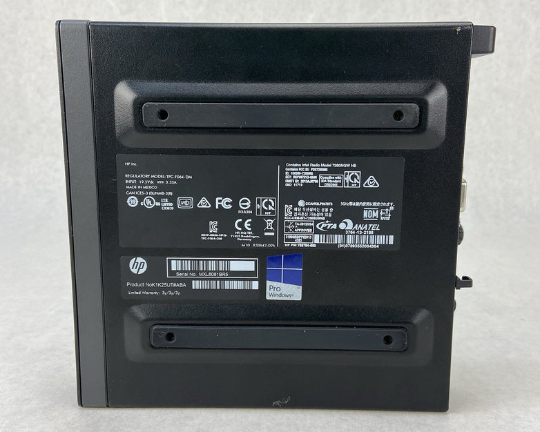 HP ProDesk 600 G1 MFF Intel Core i5 4590T 2GHz 8GB RAM No AC/HDD/OS