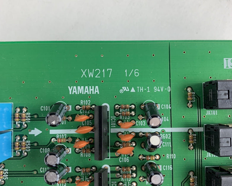 Yamaha M2500 XW217 Mixing Console Back Panel Input/Output Jacks And Sub Board