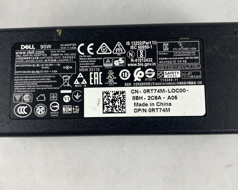 Dell LA90PM111 90W AC Adapter Mix Lot of 4 With HA90PM190 No Power Cord