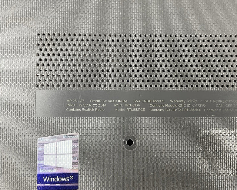 HP 255 G7 15.6" Ryzen 3 2200U 2.50 GHz 8 GB RAM No SSD/OS/AC