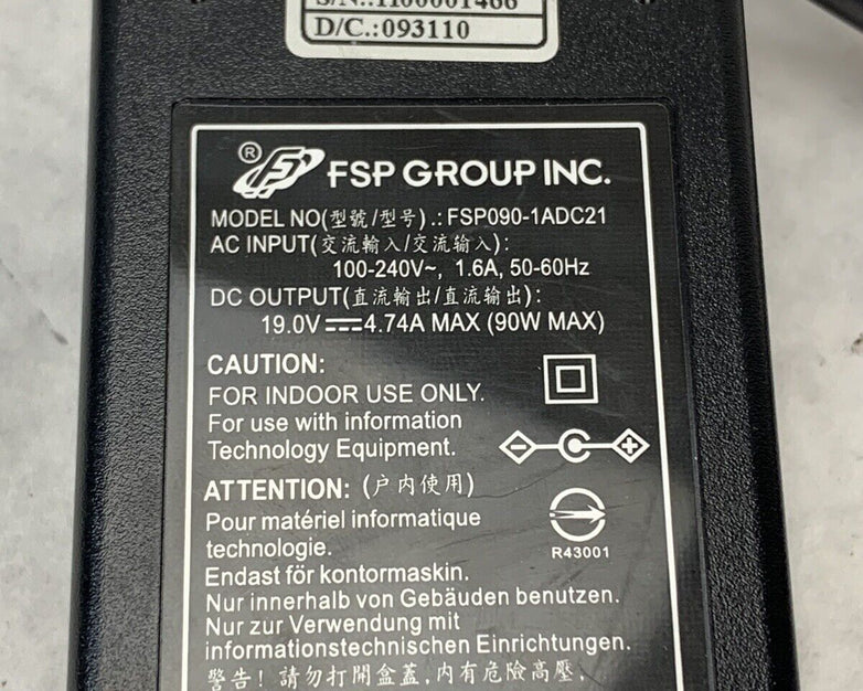 FSP GROUP AC Adapter FSP090-1ADC21 Charger Genuine 90W Adapter