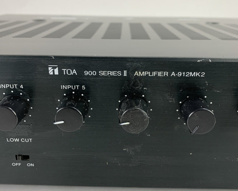 TOA Electronics 900 Series II 120W 8-Channel Modular Mixer Amplifier A-912MK2