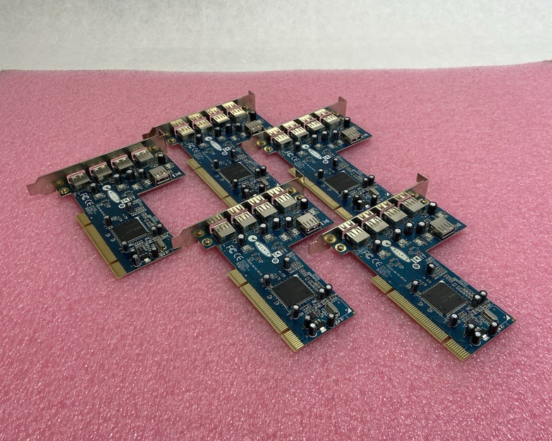 Lot of 5 Belkin F5U220-NN PCI 4x External USB 1x Internal USB