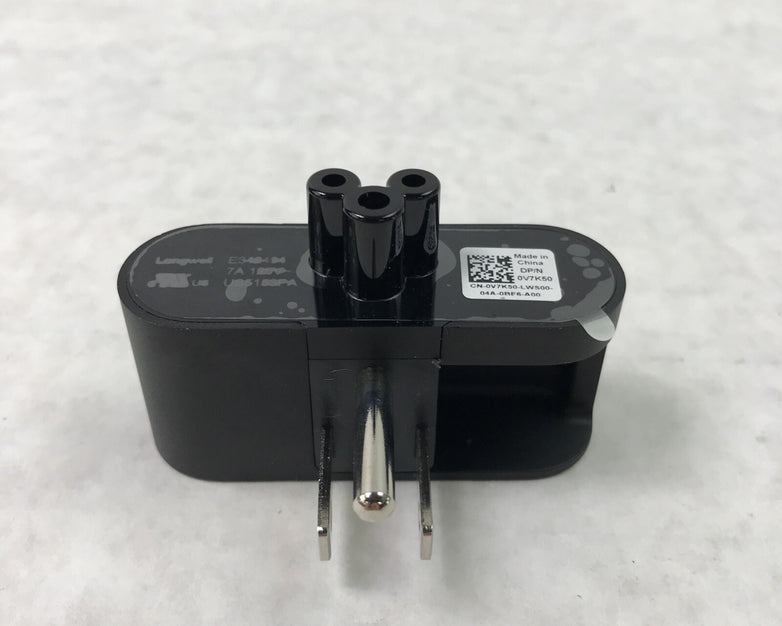 Lot of 10 OEM Dell V7K50 Longwell 3-Prong Wall Outlet Adapter 125V