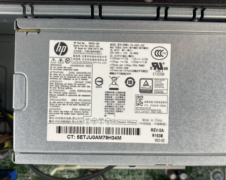 HP EliteDesk 705 G2 SFF AMD Pro A4-8350B 3.50GHz 8GB RAM No HDD No OS