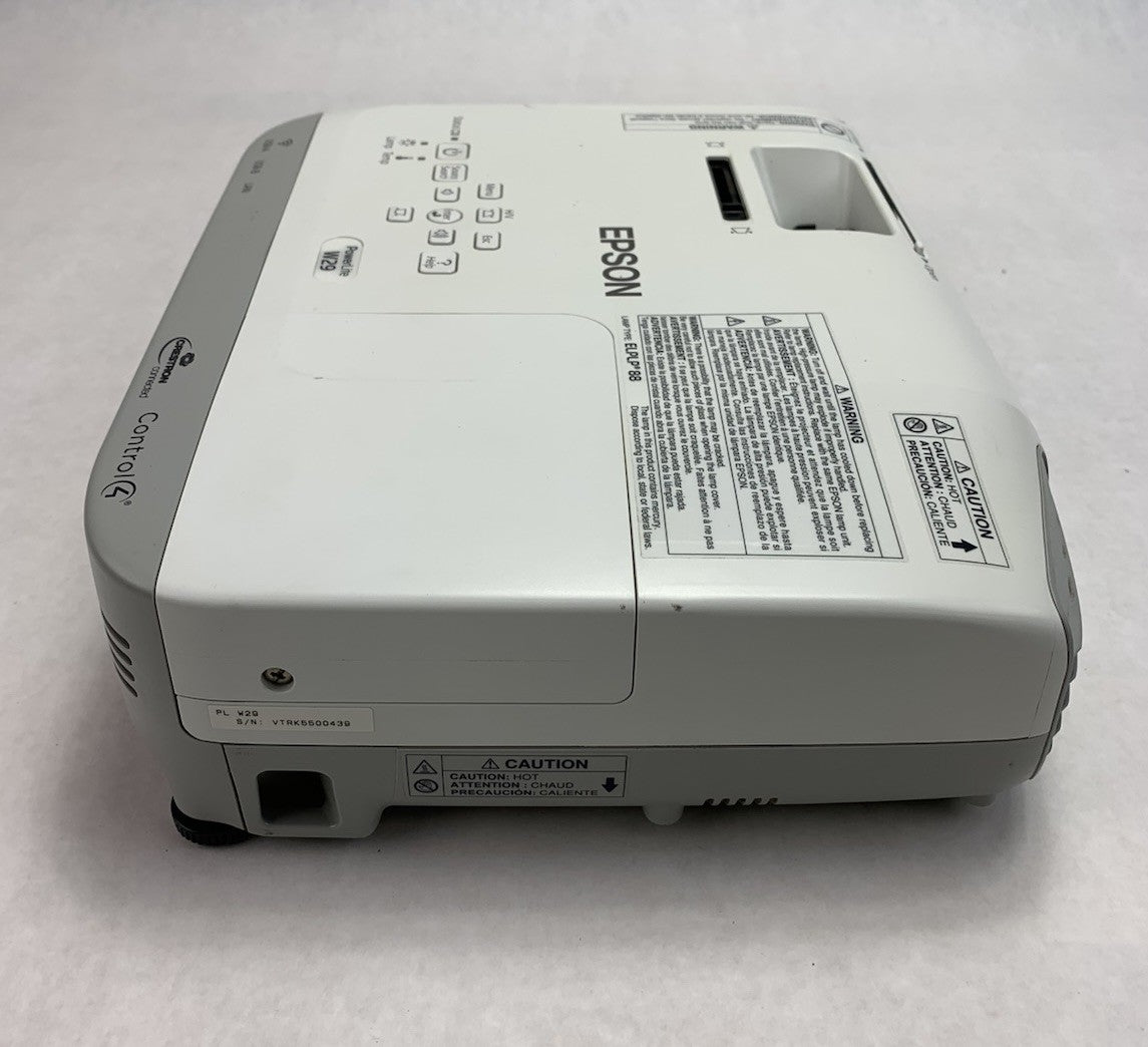 Epson PowerLite W29 H690A LCD Lamp Projector 3307 Lamp Hours - No Remote5