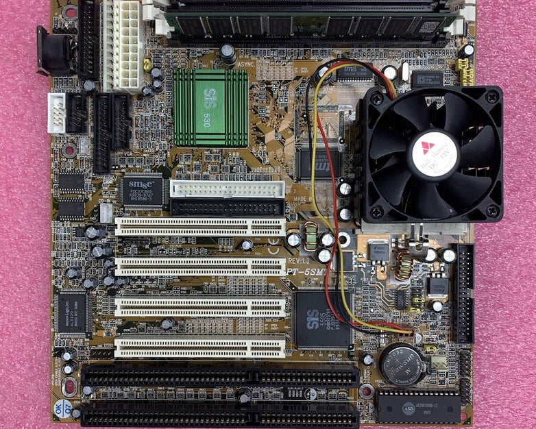 Azza PT-5SMT Motherboard AMD K6-2 450MHz 32MB RAM No Shield