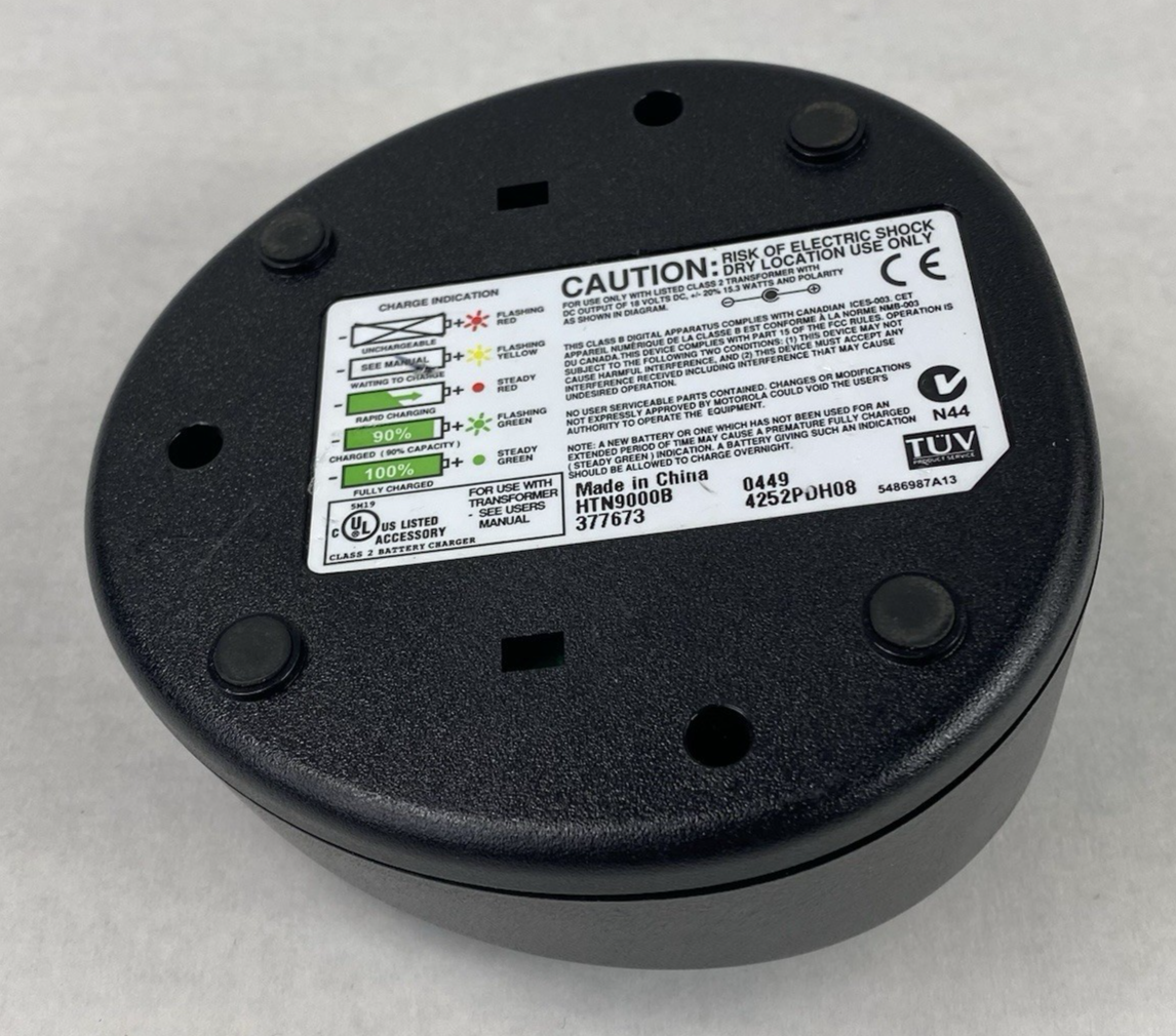 Motorola HTN9000B Single Cup Rapid Charging Dock with Power Supply
