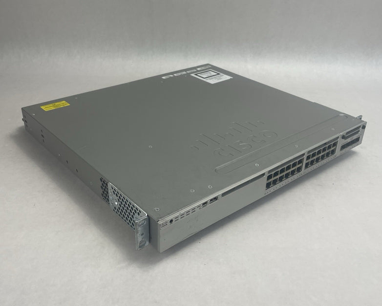 Cisco WS-C3850-24P-S V03 Switch 24-Port Gigabit PoE+ w/ 2x PSU Tested & Reset