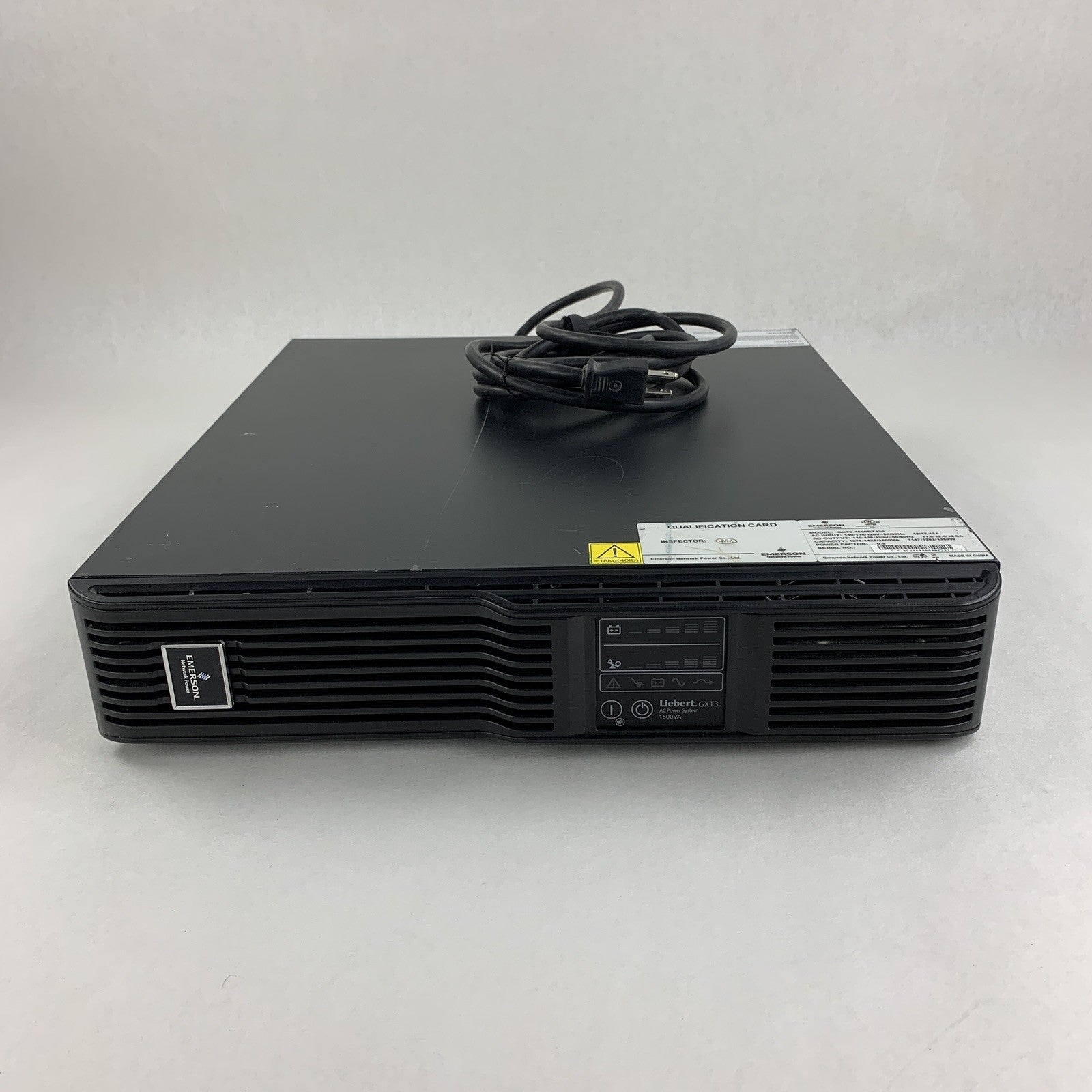 Liebert Emerson GXT3-1500RT120 UPS System Tested No Batteries No Caddy