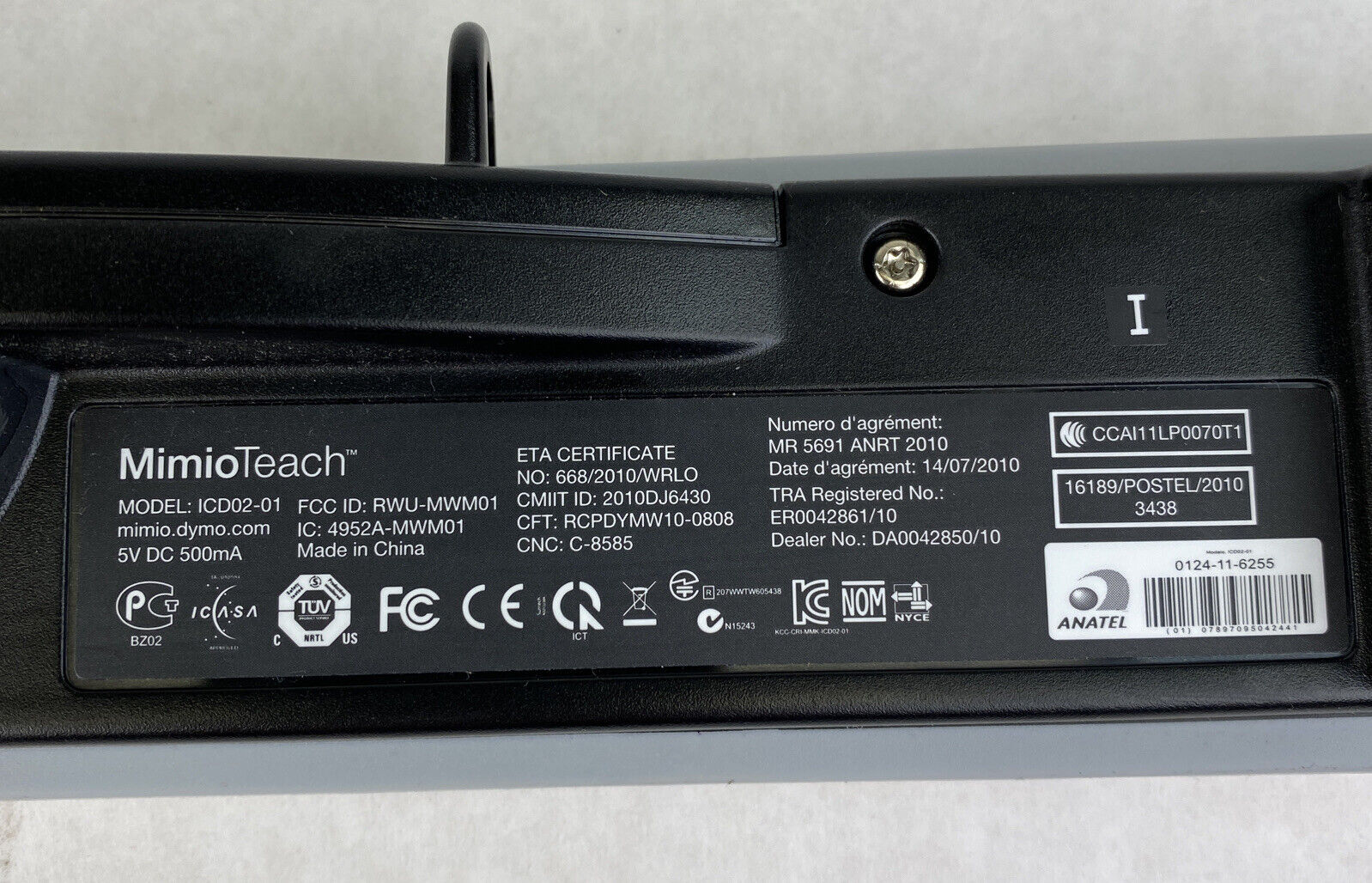 Dymo ICD02-01 Mimio Teach Interactive Whiteboard Replacement Bar Only