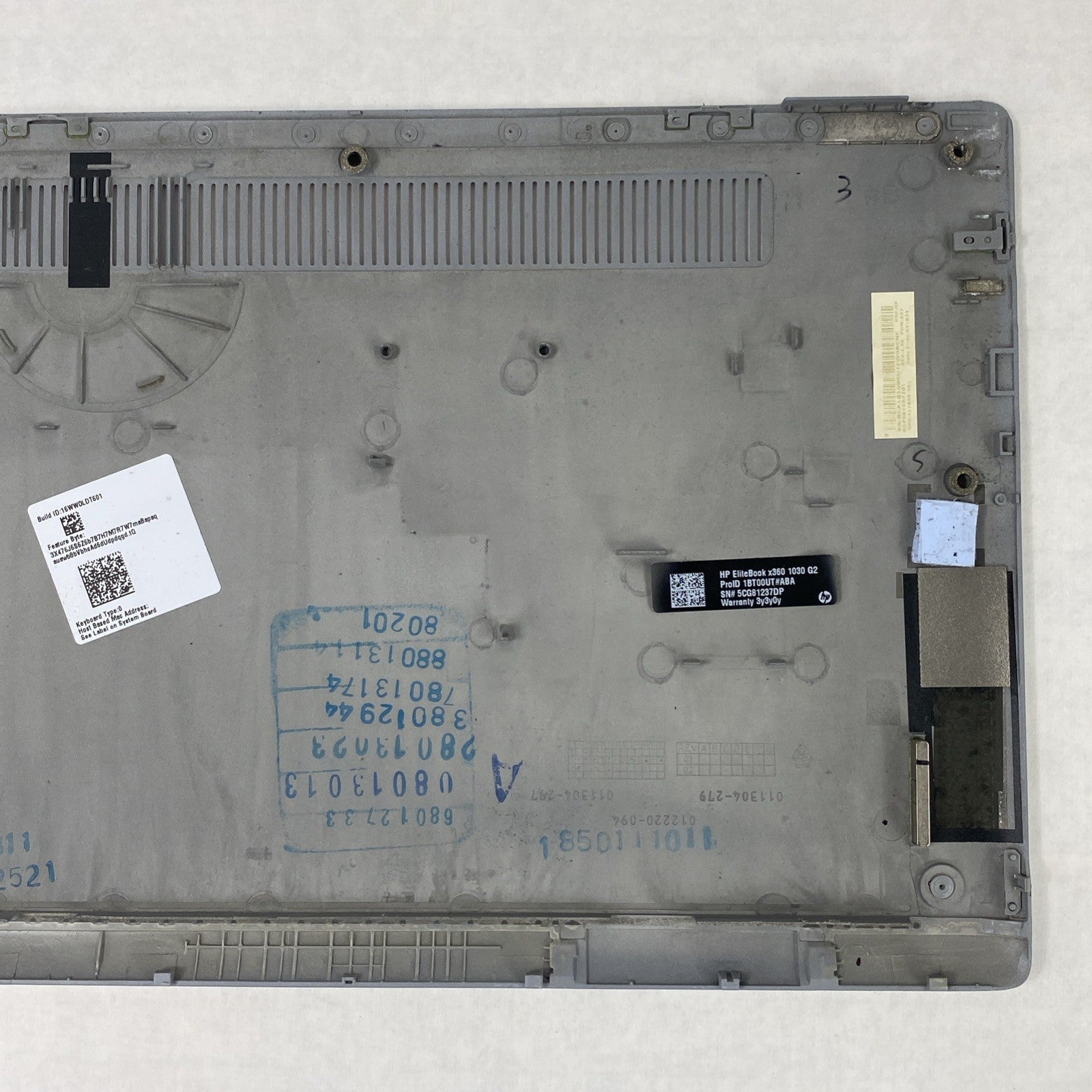 HP EliteBook x360 1030 G2 14" Laptop Bottom Base Cover Assembly