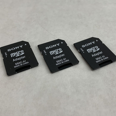 Sony SRAC-A1 Micro SD Adapter (Lot of 3)