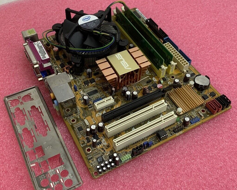 ASUS PSKPL-CM Motherboard Intel Pentium Dual-Core E5300 2.6GHz 2GB RAM w/Shield