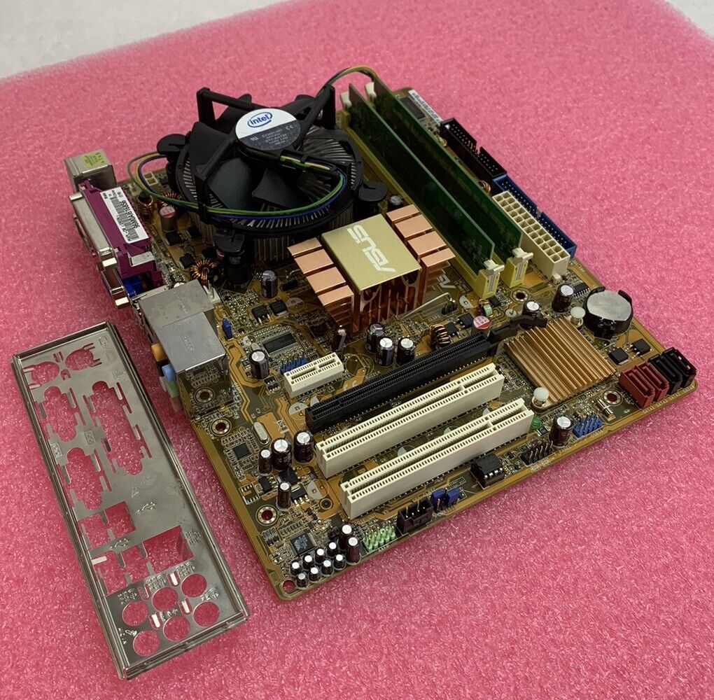 ASUS PSKPL-CM Motherboard Intel Pentium Dual-Core E5300 2.6GHz 2GB RAM w/Shield