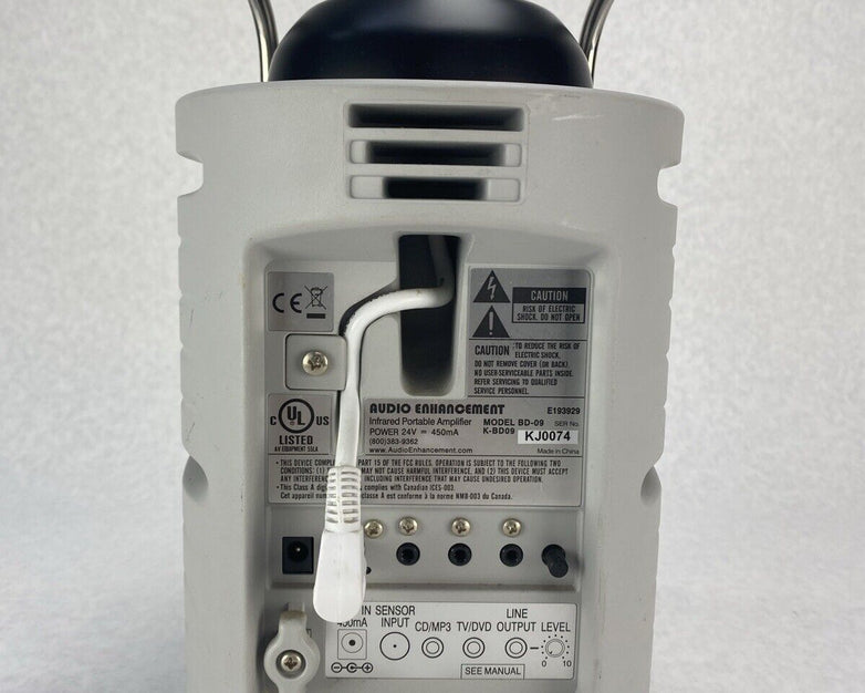 Audio Enhancement BD-09 K-BD09 Infrared Portable Amplifier ONLY NO POWER SUPPLY