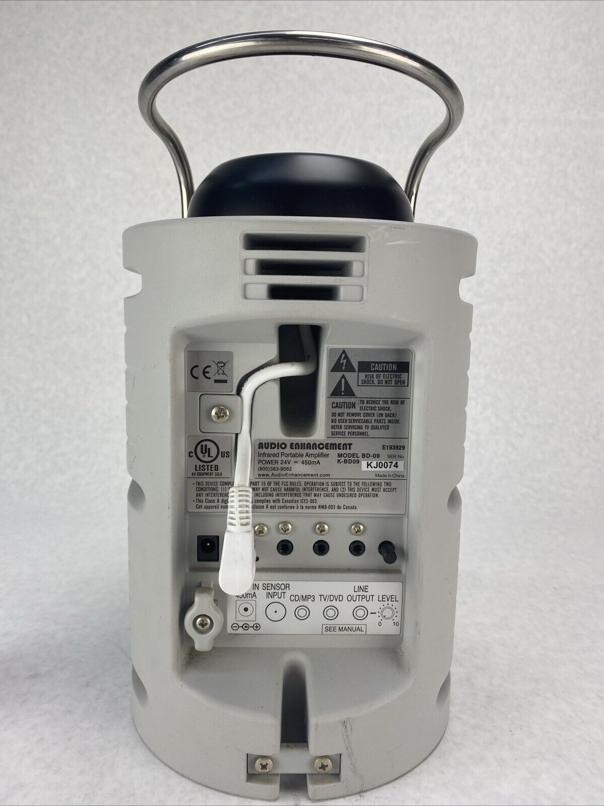 Audio Enhancement BD-09 K-BD09 Infrared Portable Amplifier ONLY NO POWER SUPPLY